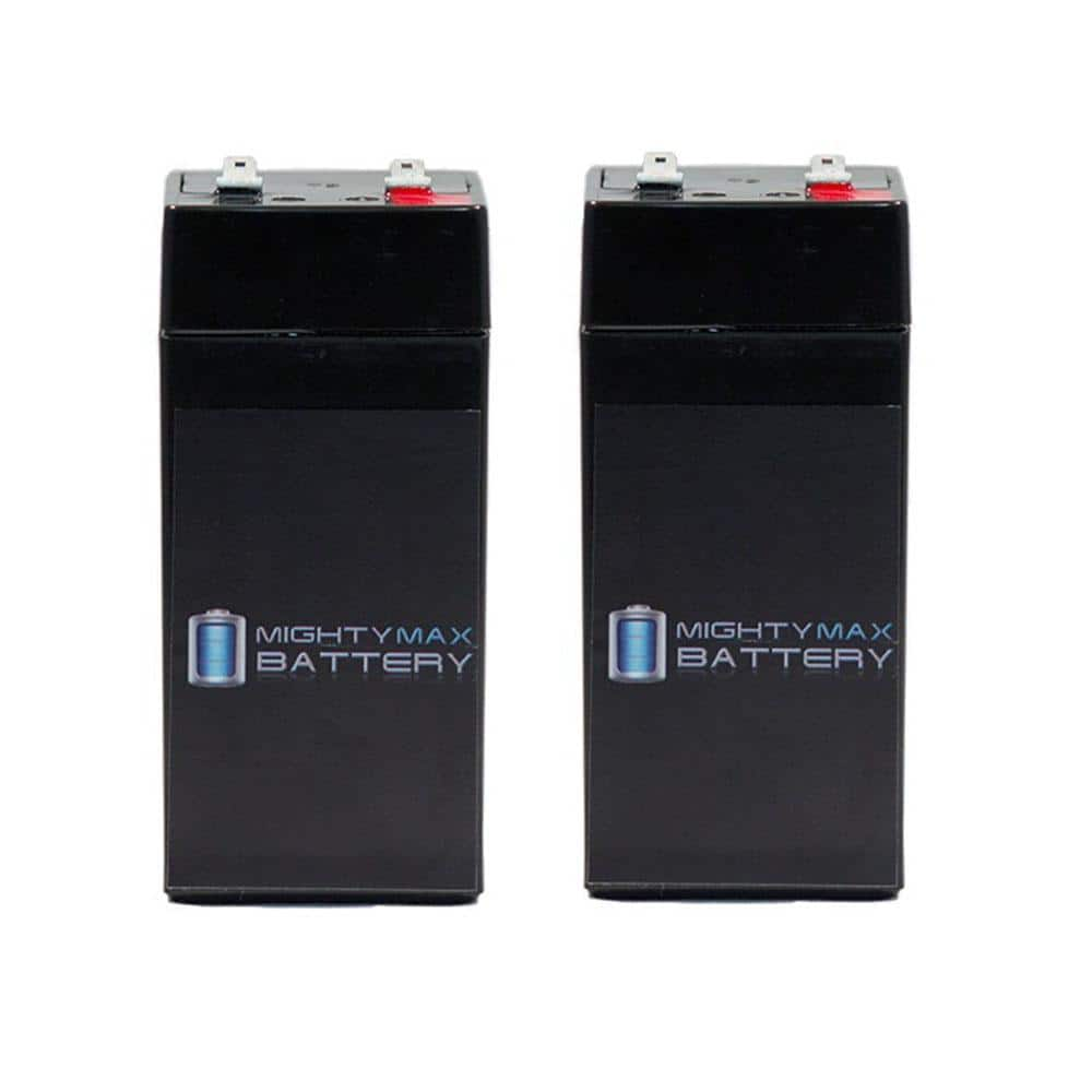 Mighty Max Battery 4 Volt 4.5 Ah SLA replaces Universal Power Group UB445 - 2 Pack