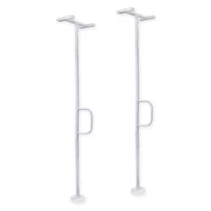 Wonder Pole Lite, Adjustable 84 in. to 108 in. Grab Bar, Tension Mounted Floor to Ceiling Transfer Pole (2-Pack), White