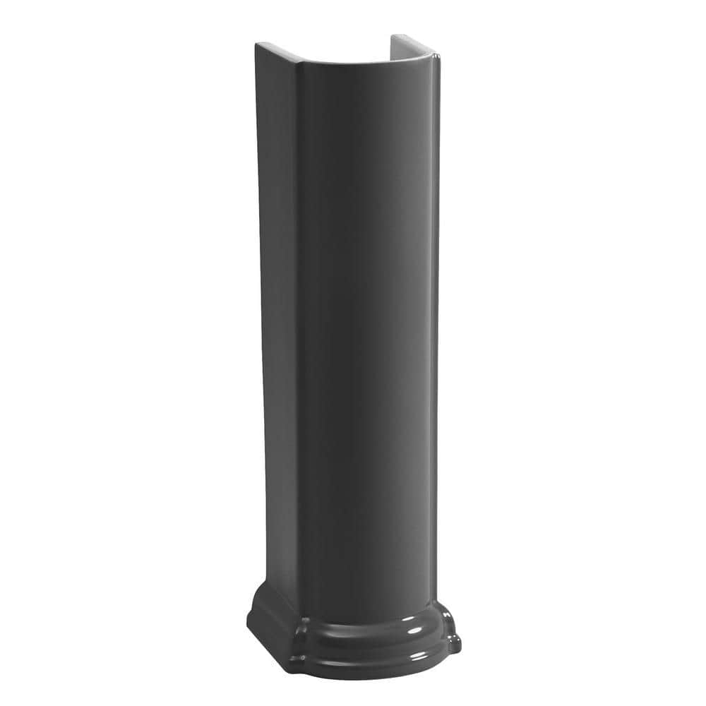 Devonshire Vitreous China Pedestal in Black Black