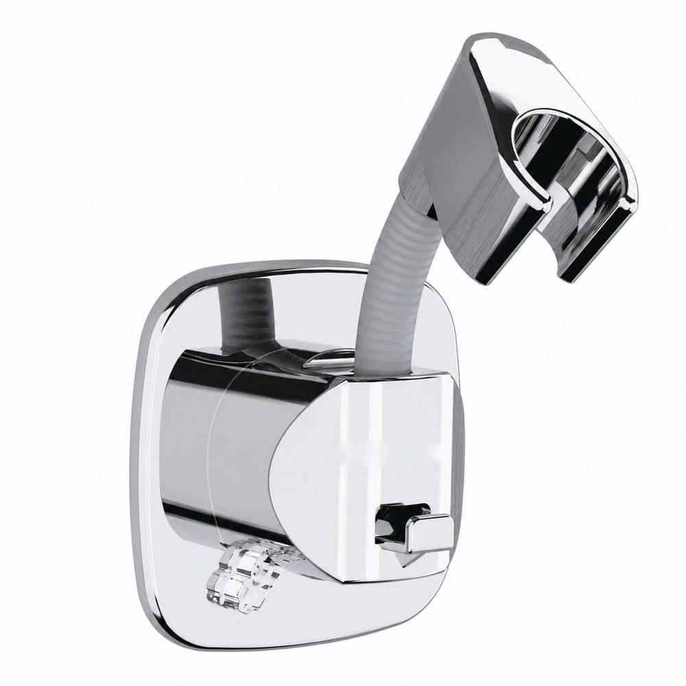 Silver Shower Head Holder with Suction Cup, 360° Swivel, Rust-Resistant Shower Bracket with Hook price history on PriceWatchPro
