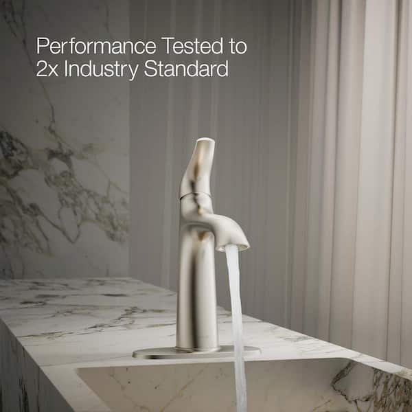 KOHLER Easmor Single-Handle Single Hole Bathroom Faucet in Polished Chrome