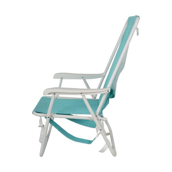 Unbranded Aluminum Backpack Beach Chair-300 Capacity Low Profile  Reclining Chair with Lay-Flat Option, Storage Pouches Chair-166
