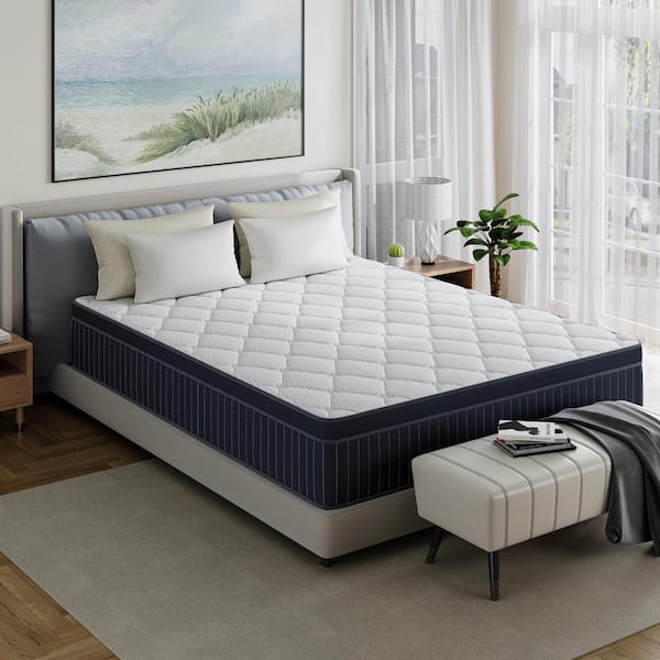 Babo Care King Plush Hybrid Gel Memory Foam 14 in. Innerspring