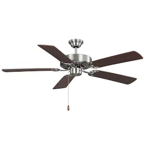 Builder 52 in. Indoor Brushed Steel Ceiling Fan