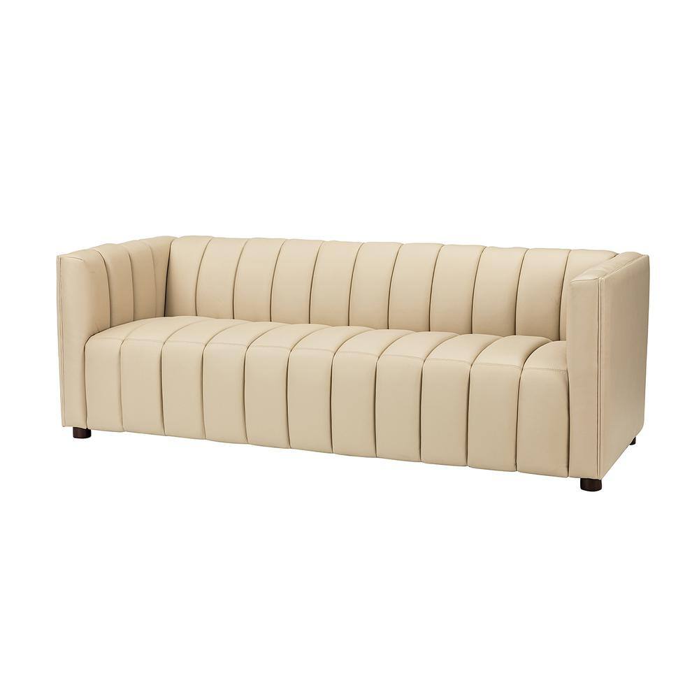 2-Seater Sofa Couch With Channel Tufted On Back And Seat Cushions, Two —  Brother's Outlet