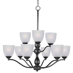 Stefan 9-Light Gray Chandelier