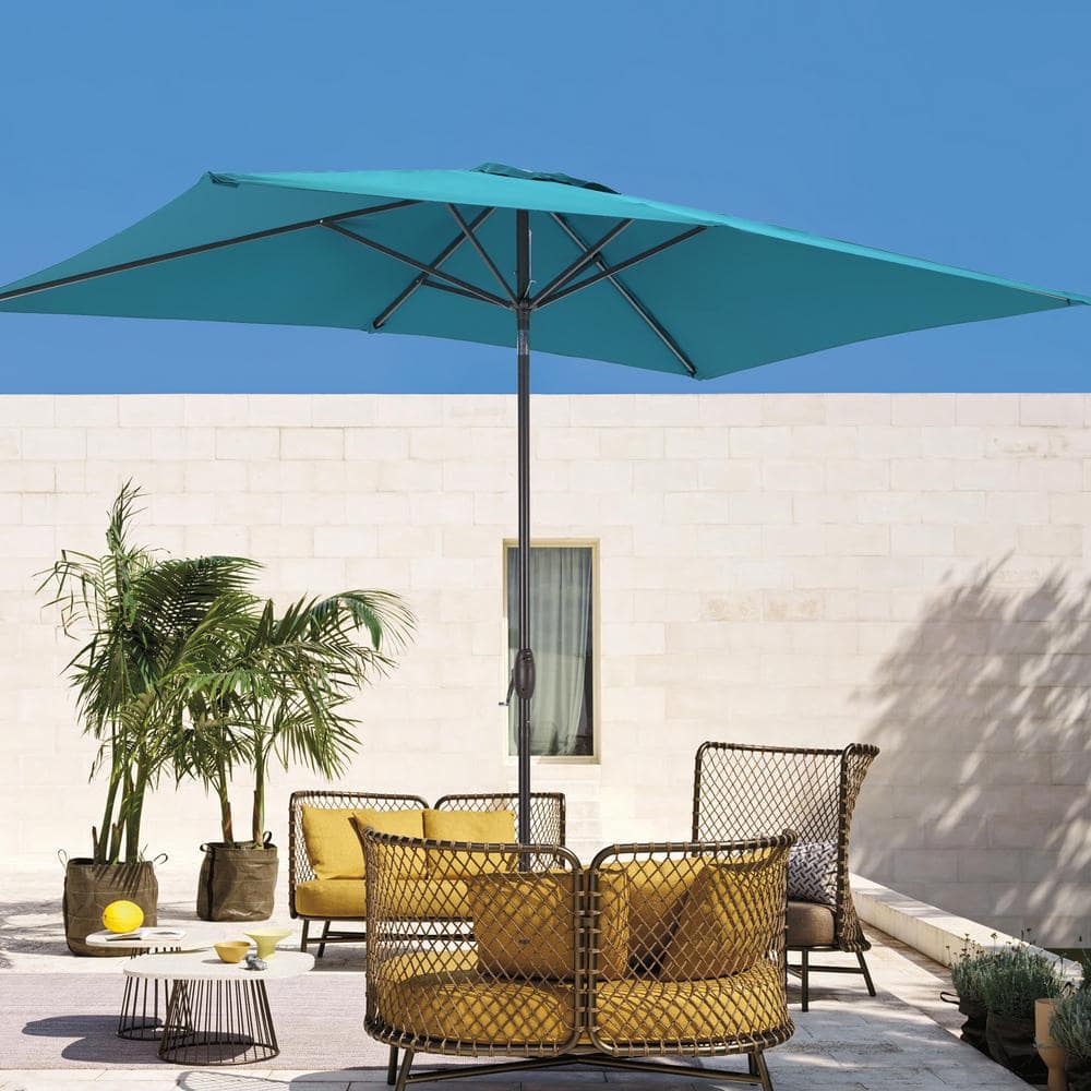 Lake Blue 6x9FT Rectangular Patio Market Umbrella with UPF50+, and Wind-Resistant Design--Experience Outdoor Comfort price history on PriceWatchPro