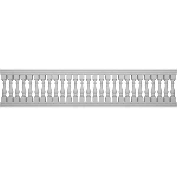 Ekena Millwork Fiberthane Bradford Balustrade 180 in. L x 42 in. H Fiberglass Railing Kit