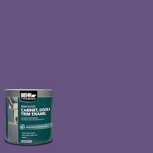1 qt. #HDC-MD-25 Virtual Violet Semi-Gloss Enamel Interior/Exterior Cabinet, Door & Trim Paint