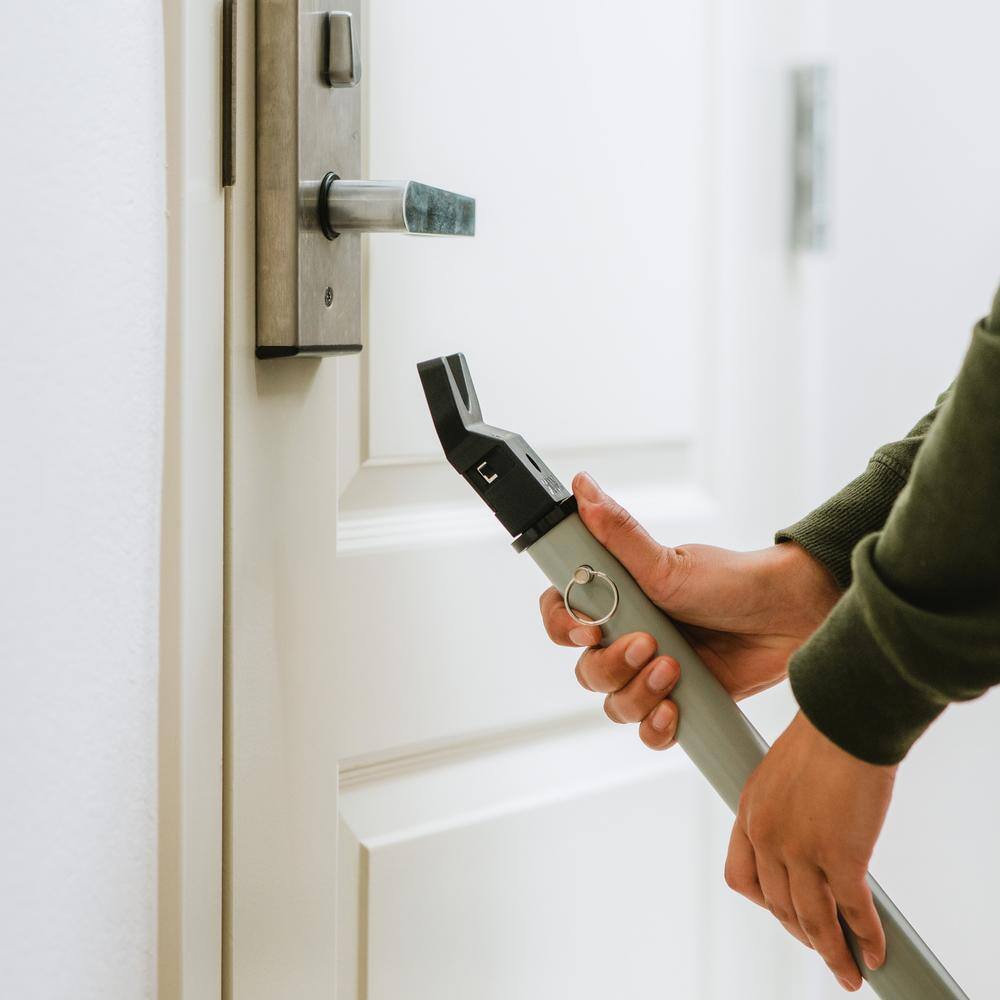 Adjustable Steel Door Security Bar with Vibration Alarm