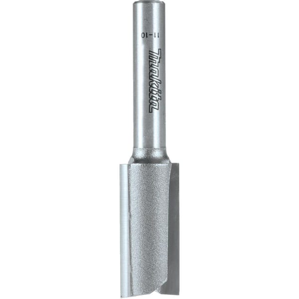Makita 7/16 in. x 1 in. Carbide-Tipped 2-Flute Straight Router Bit with 1/4 in. Shank
