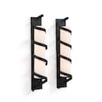 DANYA B San Remo Black Candle Wall Sconce (Set Of 2)-KF632 - The Home Depot