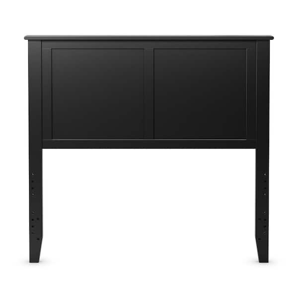 ANGELES HOME Black Twin size Solid Wood Flat Panel Headboard