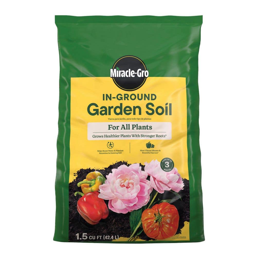 Miracle-Gro In-Ground Garden Soil for All Plants 1.5 cu. ft. Garden ...