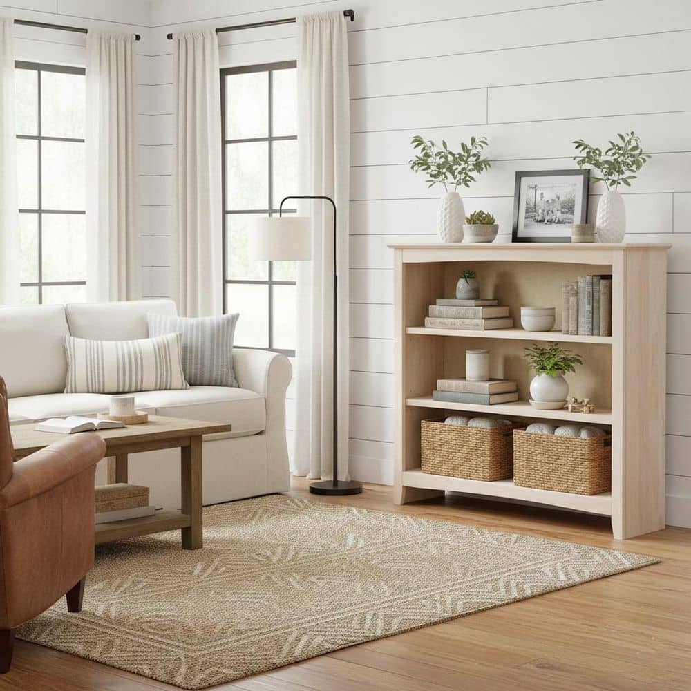 International Concepts 36 in. H Unfinished Solid Wood 3-Shelf
