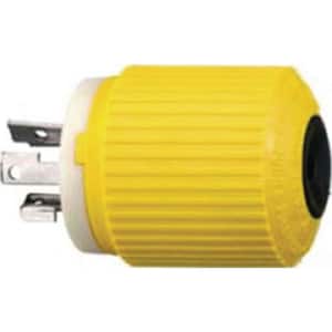 Yellow Electric Fishing Reel 30 Amp 28-Volt DC Male Plug