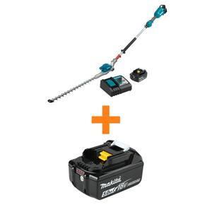 LXT 18V Lithium-Ion Brushless 20 in. Articulating Pole Hedge Trimmer Kit (5.0 Ah) with bonus LXT 18V Battery Pack 5.0Ah