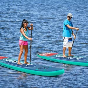 11 ft. Inflatable Stand Up Paddle Board with Backpack Leash Aluminum Paddle