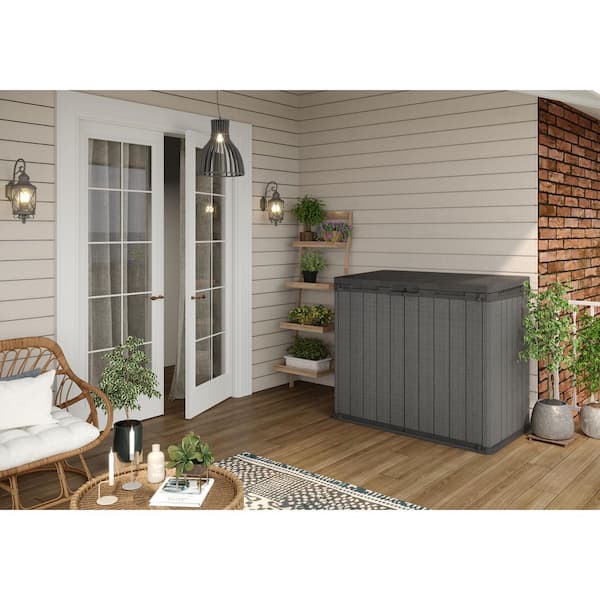 Keter SIO Darwin 3 ft. W x 5 ft. D Resin Shed Grey (14.5 sq. ft