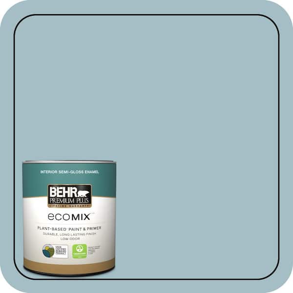 1 qt. #PPU13-11 Clear Vista Semi-Gloss Enamel EcoMix Plant-Based Interior Paint & Primer
