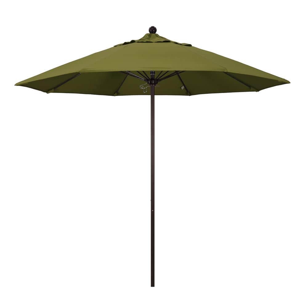 9 ft. Fiberglass Market Pulley Open Bronze Patio Umbrella in Palm Pacifica price history on PriceWatchPro