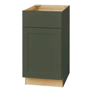 Avondale 18 in. W x 24 in. D x 34.5 in. H Ready to Assemble Plywood Shaker Base Kitchen Cabinet in Fern Green