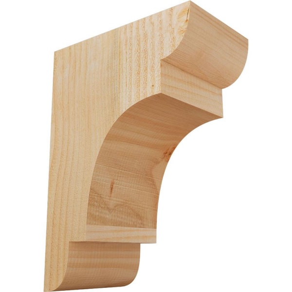 Ekena Millwork 6 in. x 10 in. x 14 in. Douglas Fir New Brighton Rough Sawn Corbel