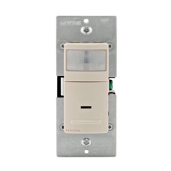 Leviton Decora Motion Sensor In Wall Switch Auto On 25 A Single Pole Light Almond R08 Ips02 6239