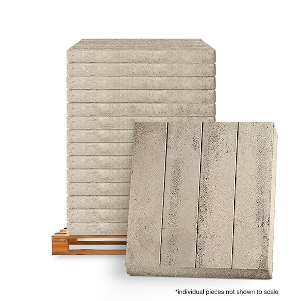 Avant XL 24 in. x 24 in. x 2 in. Fog Square Concrete Step Stone (28-Pieces/112 sq. ft. /Pallet)