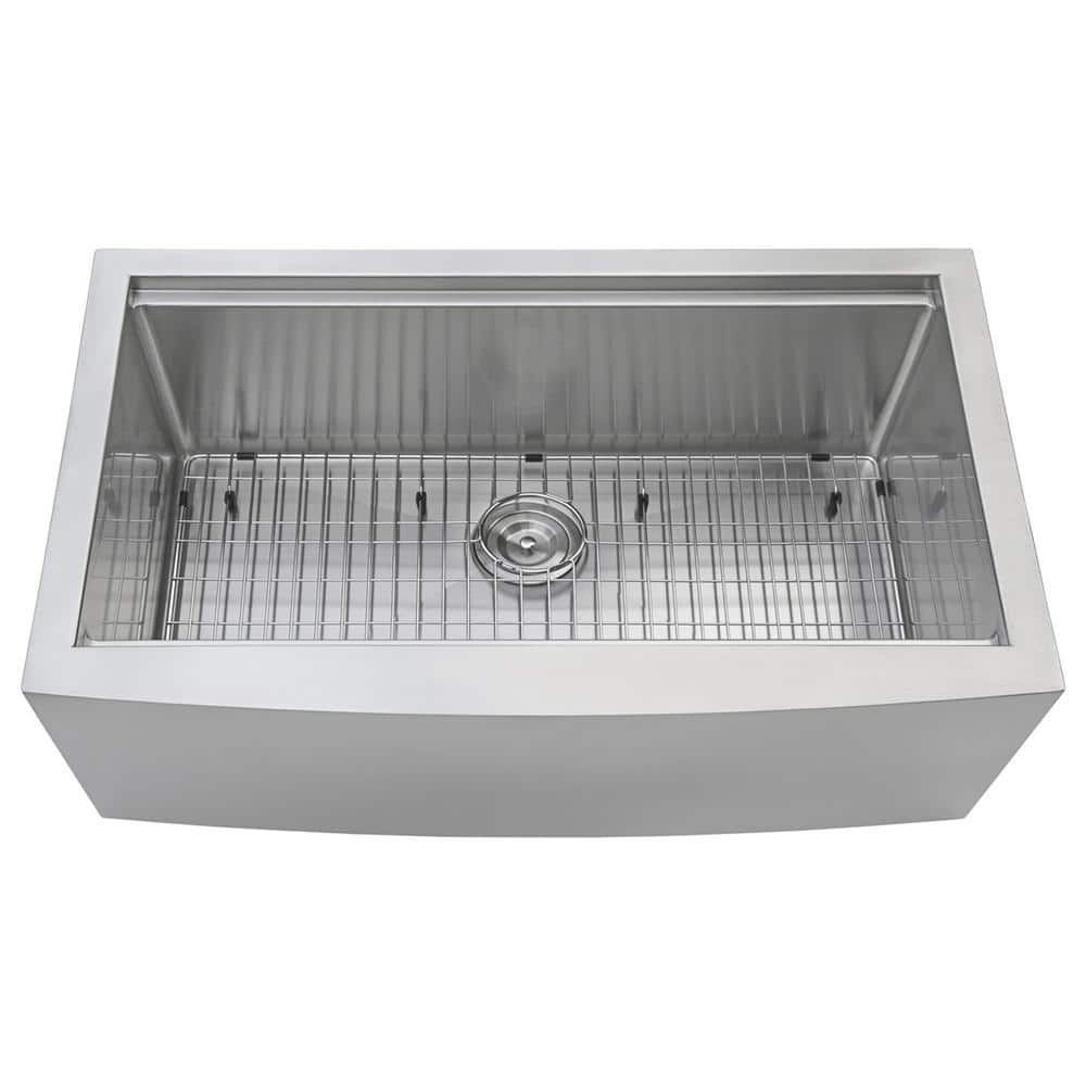 Ruvati 33" Stainless Steel Farmhouse Apron-Front Kitchen Sink
