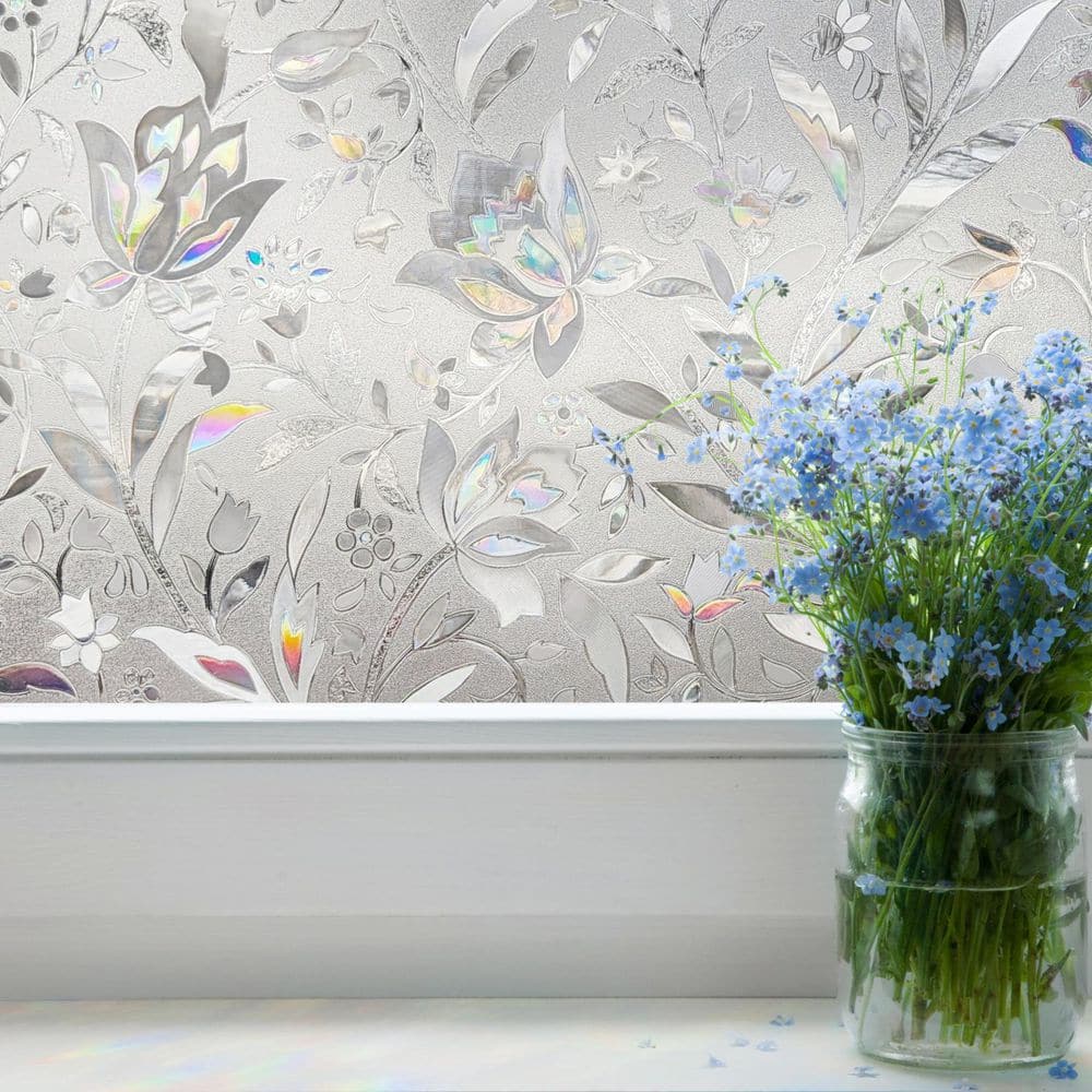 Rainbow Floral 35.43 in. x 72 in. Window Film price history on PriceWatchPro