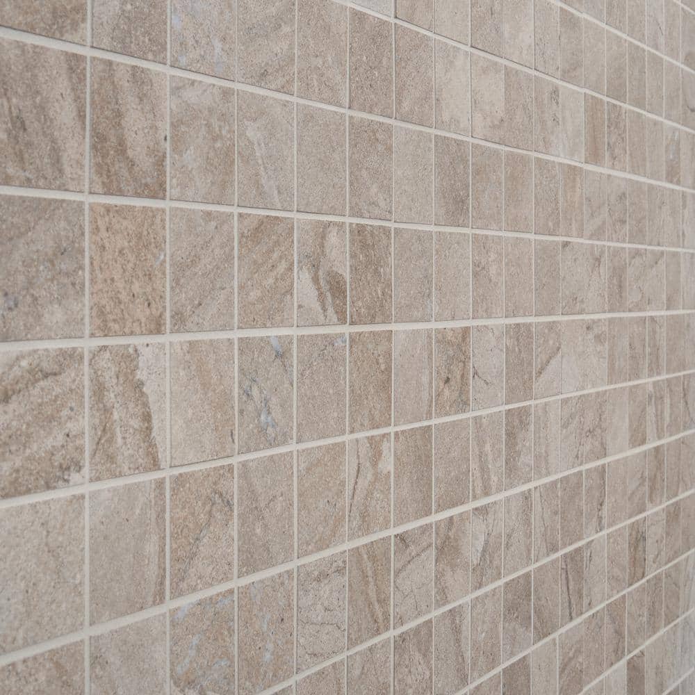 Mountain Beige Matte Porcelain Mosaic Tile for Indoor/Outdoor Use