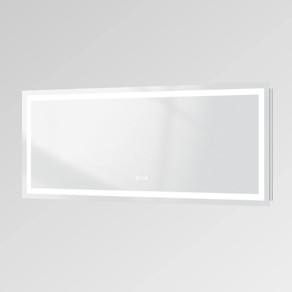 95 in. W x 36 in. H Rectangular Frameless LED Anti-Fog Wall Bathroom Vanity Mirror in Tempered Glass, ETL price history on PriceWatchPro