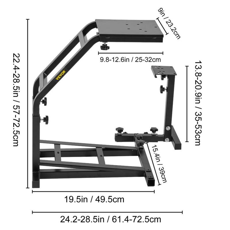 Race Simulator Cockpit for Logitech G25, G27, G29, G920 Height Adjust Race Wheel Stand,Wheel Pedal Shifter Not Included