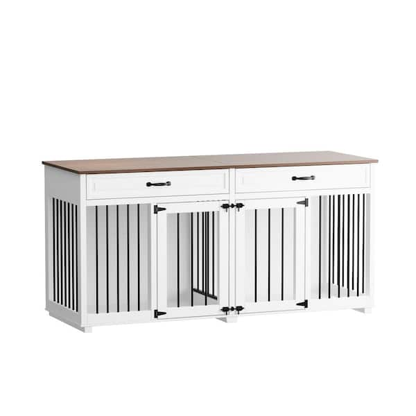 Double wide large credenza pet outlet crate