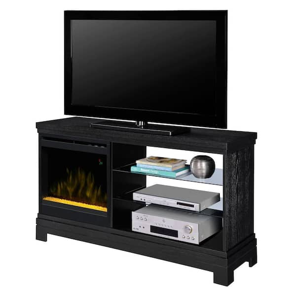Dimplex Ridley 50 in. Media Console Crystal Electric Fireplace in Black
