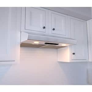 Breeze I 24 in. Convertible Under Cabinet Range Hood with Lights in Stainless Steel