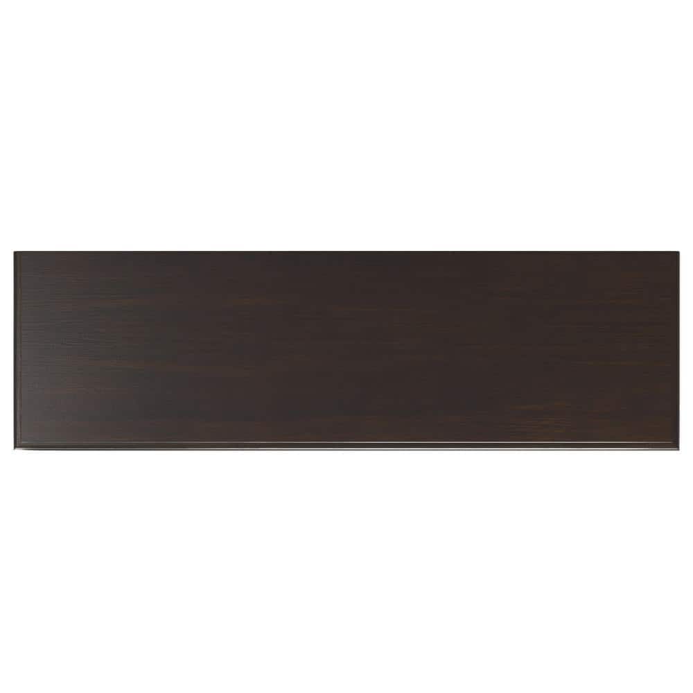 Chestnut Brown Solid Wood Office Storage Cabinet with Adjustable Shelving