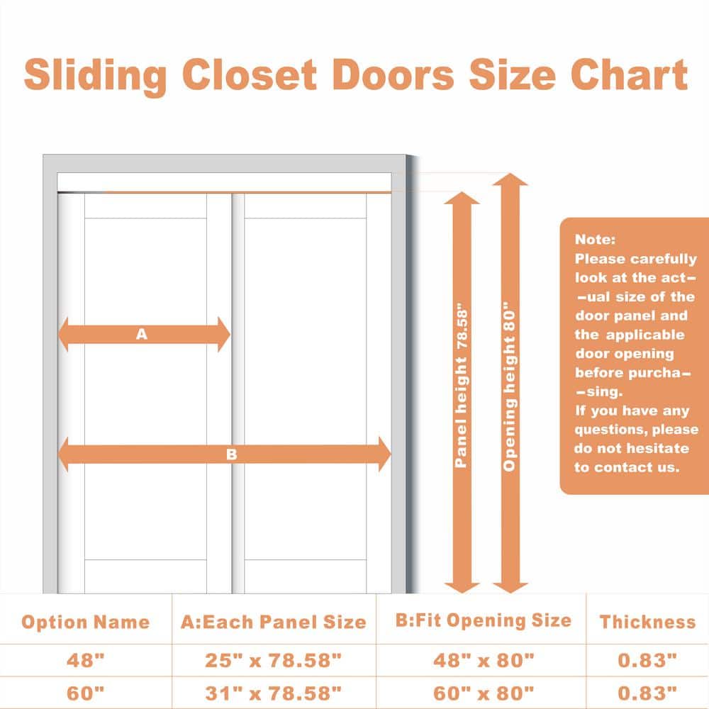 White MDF K Shape Sliding Closet Door with Hardware Kit