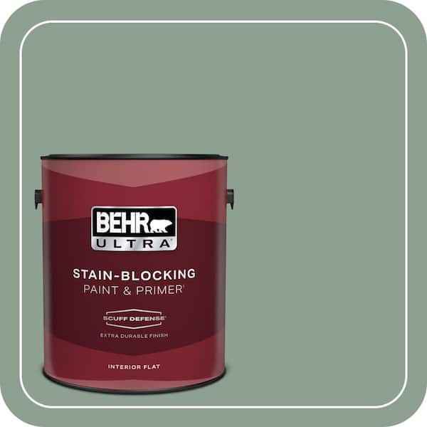 BEHR ULTRA 1 gal. #ECC-52-3 Hillside View Extra Durable Flat Interior Paint & Primer