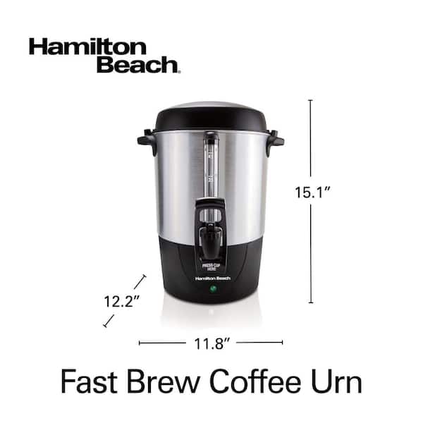 Hamilton Beach - BrewStation Coffee Urn, 1.75 Gallon (45 Cup) Stainless  Steel, HCU045S
