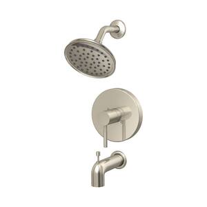 Metro Collection Single-Handle Tub and Shower Trim Kit in Brushed Nickel (Valve Not Included)