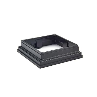 4 in. x 4 in. Charcoal Black Composite Post Sleeve Skirt