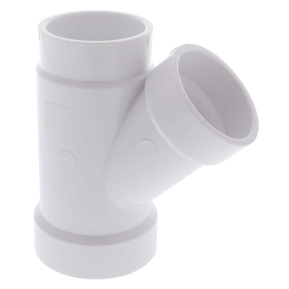 2 in. x 1-1/2 in. x 1-1/2 in. PVC DWV 45-Degree Hub Wye price history on PriceWatchPro