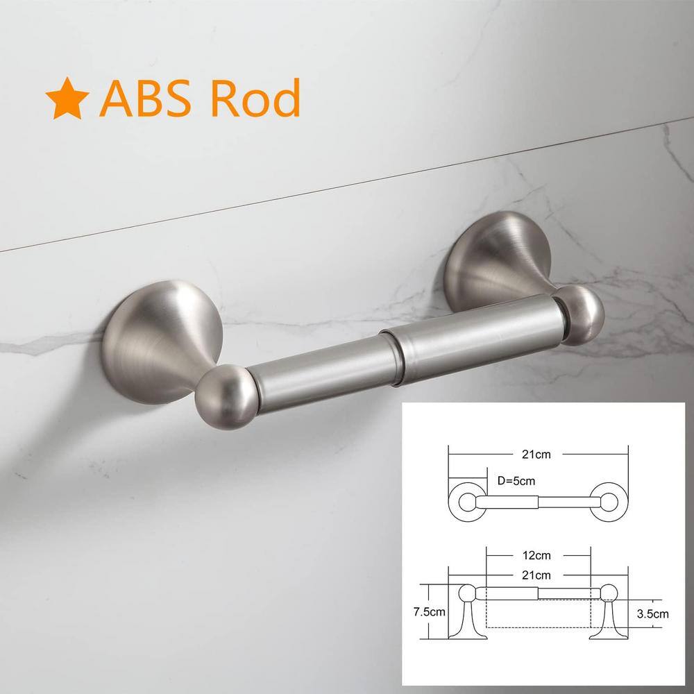 Brushed Nickel 24" Wall Mounted Towel Bar Set