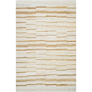 Kamey Cream/Abstract Cottage 9 ft. x 12 ft. Indoor Area Rug