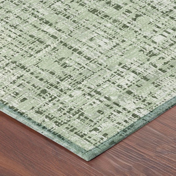 Chantille Machine Washable Indoor/Outdoor Abstract ACN2735 Green 3 ft. x 4 ft. Area Rug
