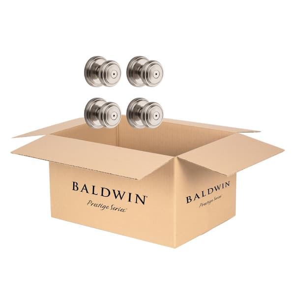 Prestige Alcott Satin Nickel Bed/Bath Door Knob (4-Pack) Prestige Alcott Satin Nickel Bed/Bath Door Knob (4-Pack)