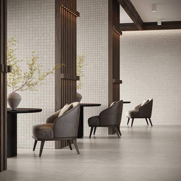 Monolith Linen White 47.24 in. x 47.24 in. Matte Porcelain Floor and Wall Tile (30.98 sq. ft./Case)