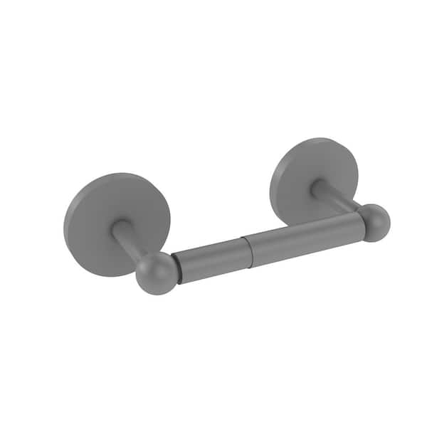 Allied Brass Prestige Skyline Collection 2 Post Toilet Tissue Holder in Matte Gray